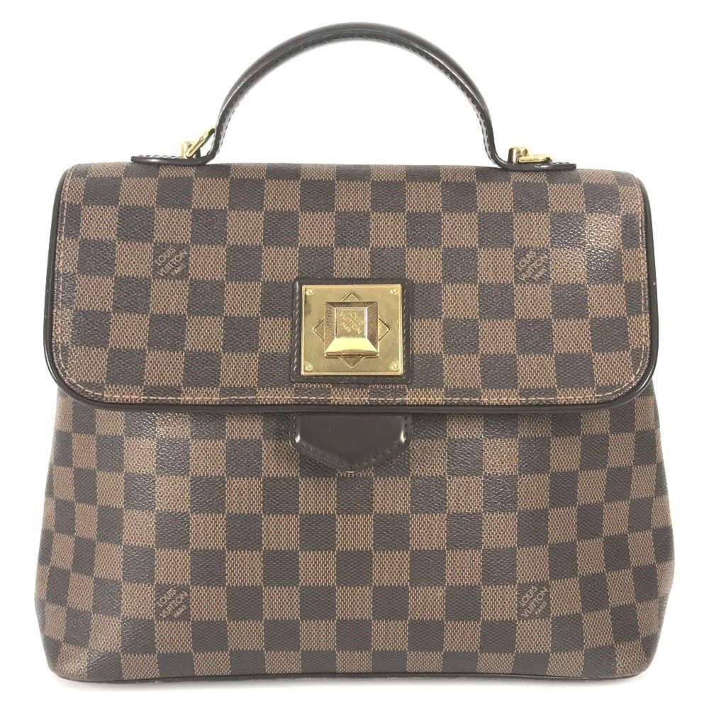 LOUIS VUITTON Authentic Brown Damier Canvas Shoulder Bag